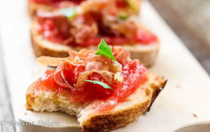 Pan con Tomate with crispy Prosciutto