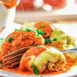 Polish Stuffed Cabbage Rolls is one of the most popular Polish dishes. This skinny version uses ground turkey instead of pork or beef.