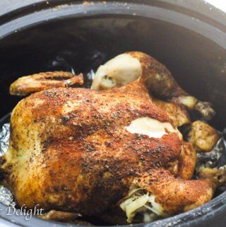 Slow Cooker Whole Roasted Chicken