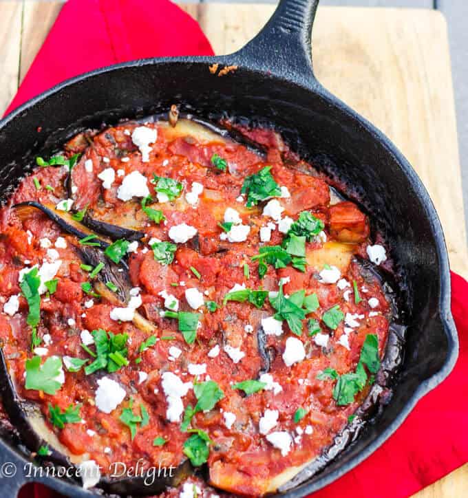 Turkish Inspired Eggplant with Tomatoes