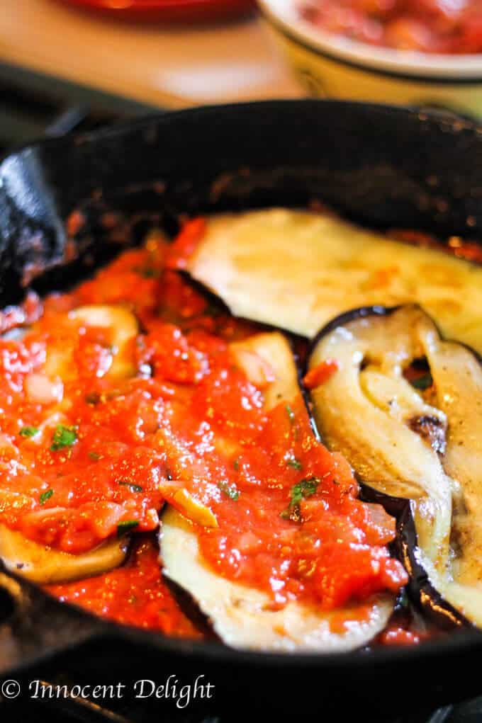 Turkish Inspired Eggplant with Tomatoes