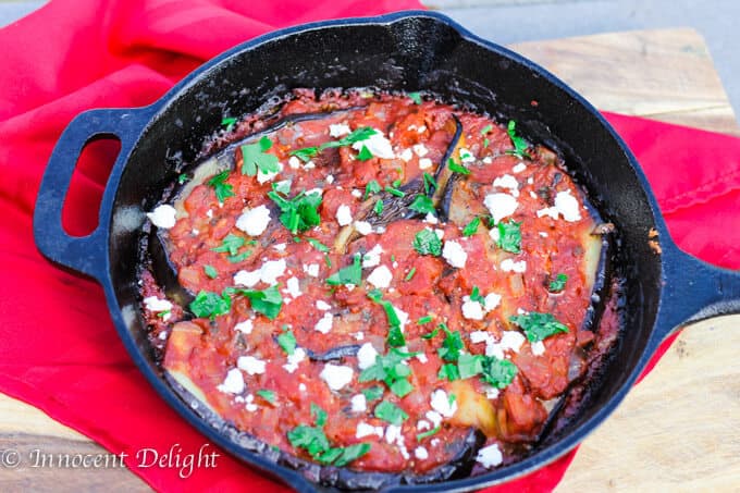 Turkish Inspired Eggplant with Tomatoes