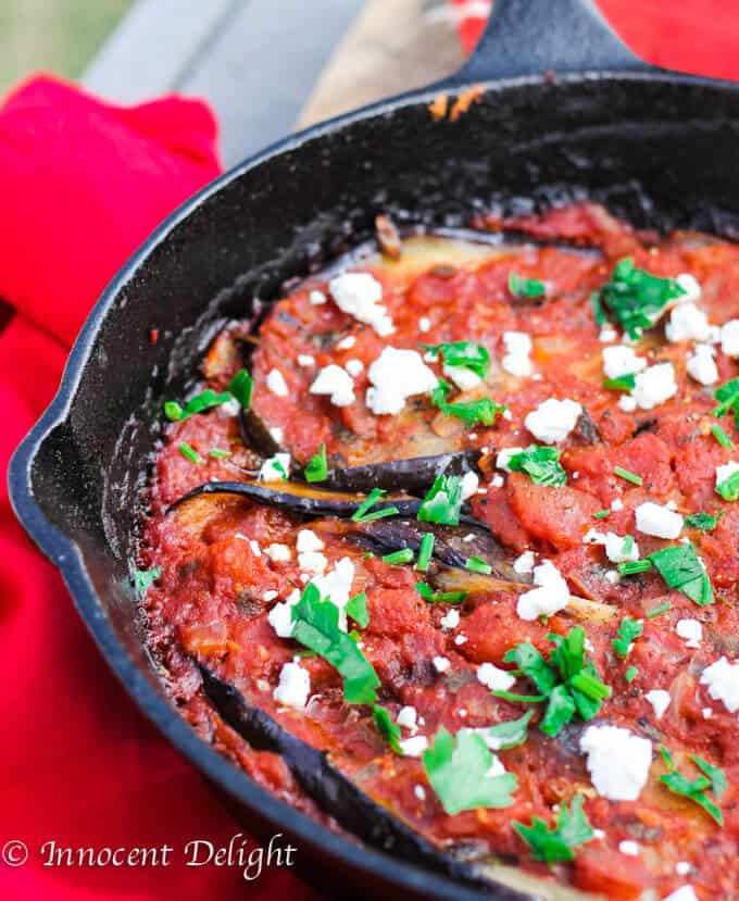 Turkish Inspired Eggplant with Tomatoes