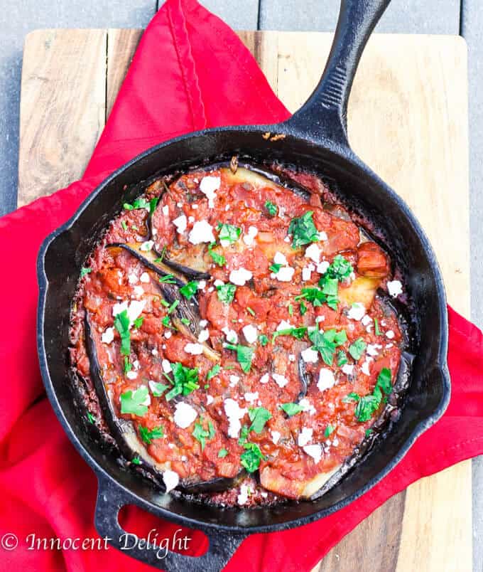 Turkish Inspired Eggplant with Tomatoes