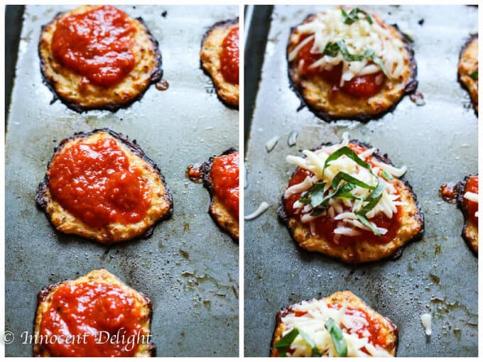 Cauliflower Crust Pizza Bites