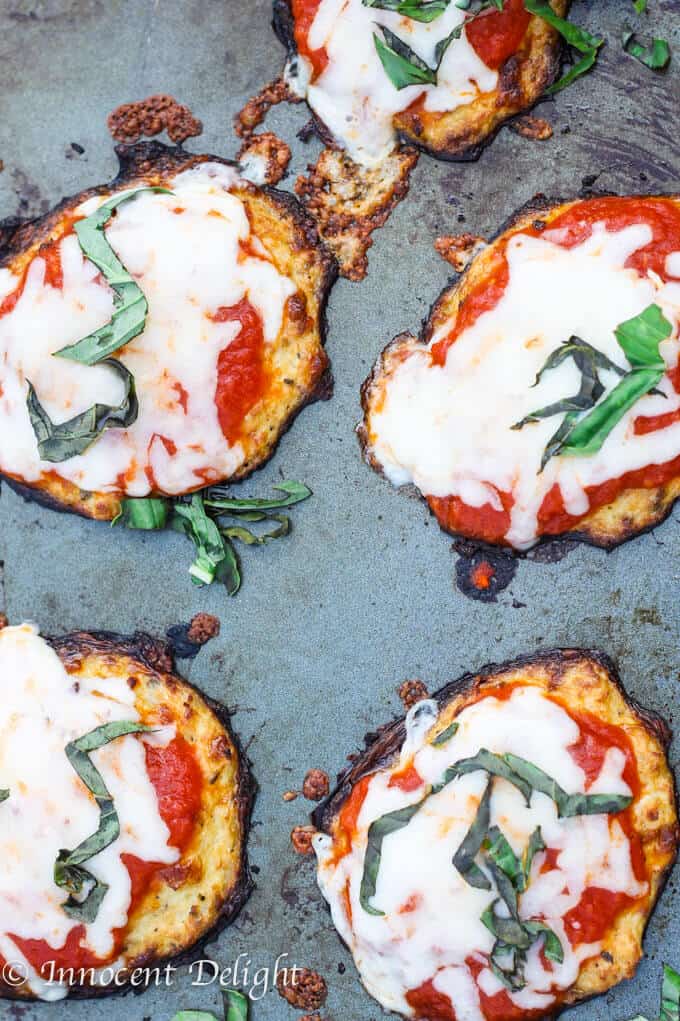 Cauliflower Crust Pizza Bites