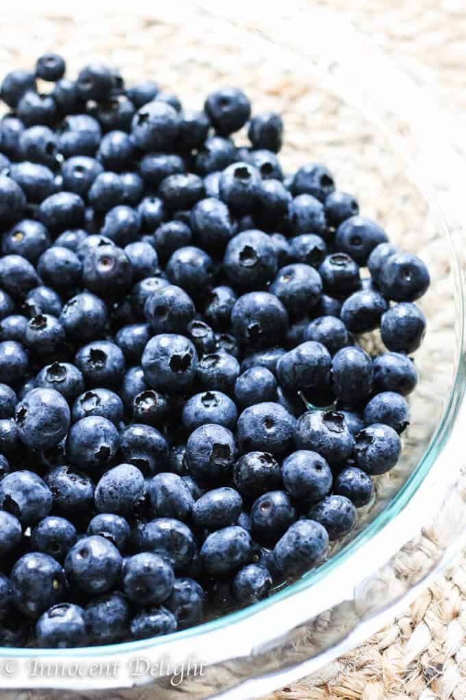 Blueberry Crisp with Pecans Oatmeal and Maple Syrup