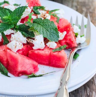 Watermelon Feta and Mint Salad