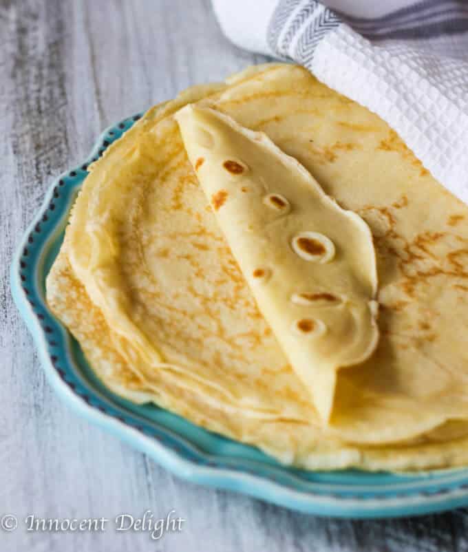 Perfect French Crepes - one of the most popular French street food is not as complicated to make as it may sound. For this easy recipe blender does most of the job.