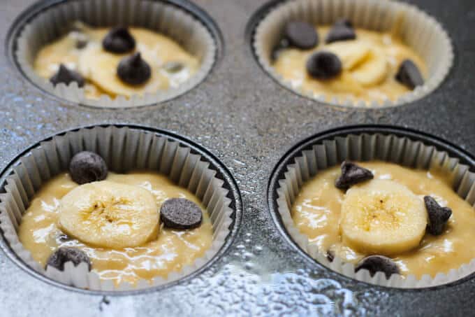 Banana Chocolate Chip Muffins