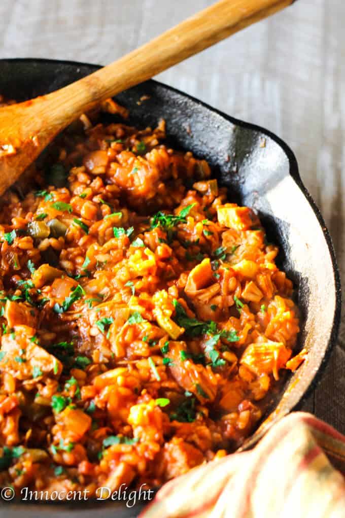 Leftover Turkey Spanish Rice