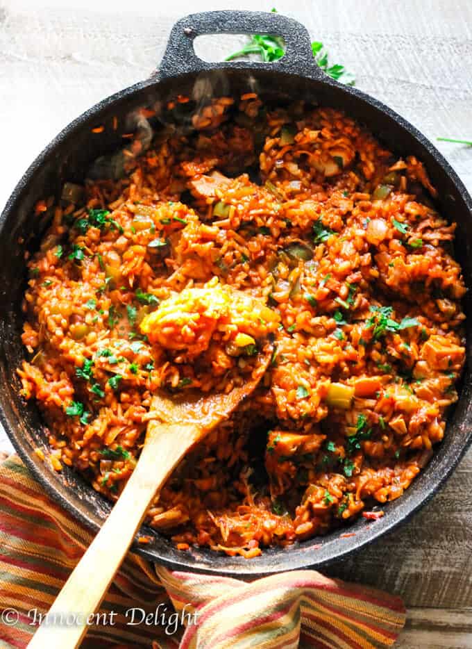 Leftover Turkey Spanish Rice