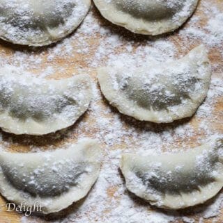 Sauerkraut and Mushrooms Pierogi from Scratch