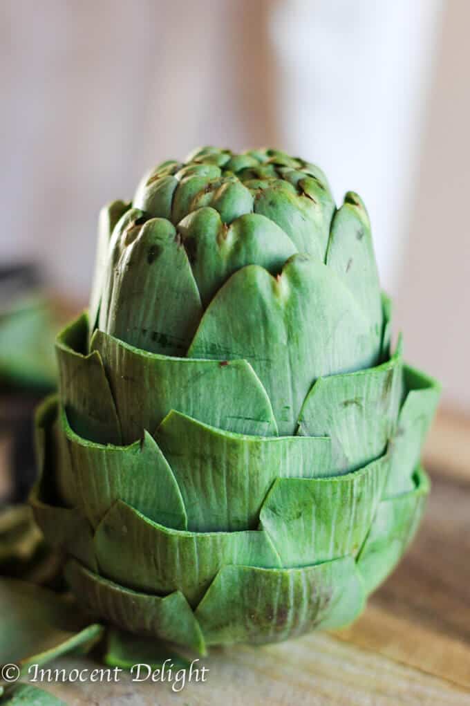 Perfectly trimmed and steamed Artichokes