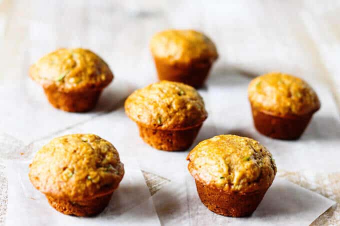 Healthy Mini Zucchini Muffins - these super easy, mini sized, one bite, whole wheat healthy muffins are a treat that every kid would love.