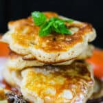 Polish Fluffy Apple Pancakes - Racuchy - these little golden breakfast treats are super delicious, easy to make and every kid will love them.
