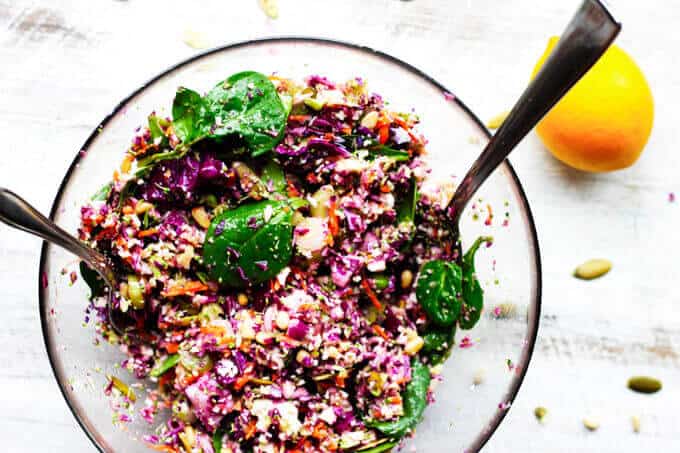 Perfect Detox Salad with Meyer Lemon Dressing