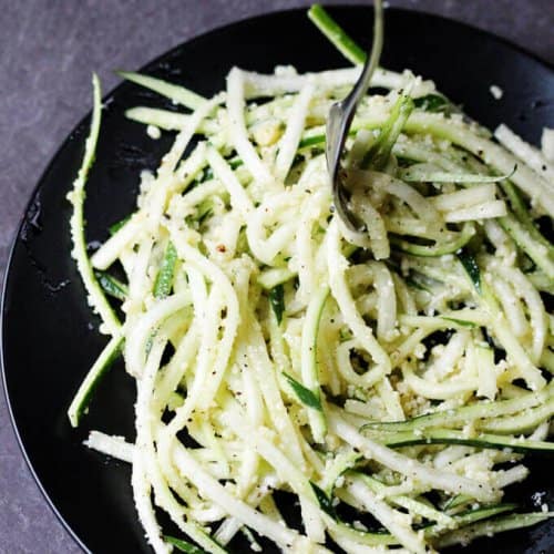 Cacio e Pepe Zucchini Noodles healthy cheesy “pasta” Eating European