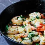 Spanish Style Garlic Shrimp is cooked in olive oil with lots of garlic, dry chilies or Spanish smoked paprika and brandy or sherry wine. It's absolutely outstanding.