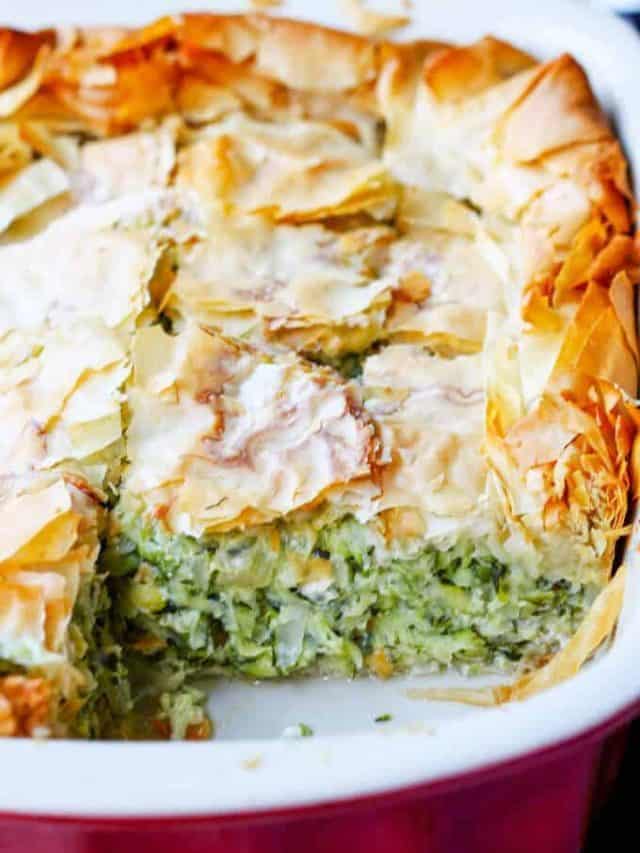 KOLOKITHOPITA GREEK ZUCCHINI PIE RECIPE Eating European