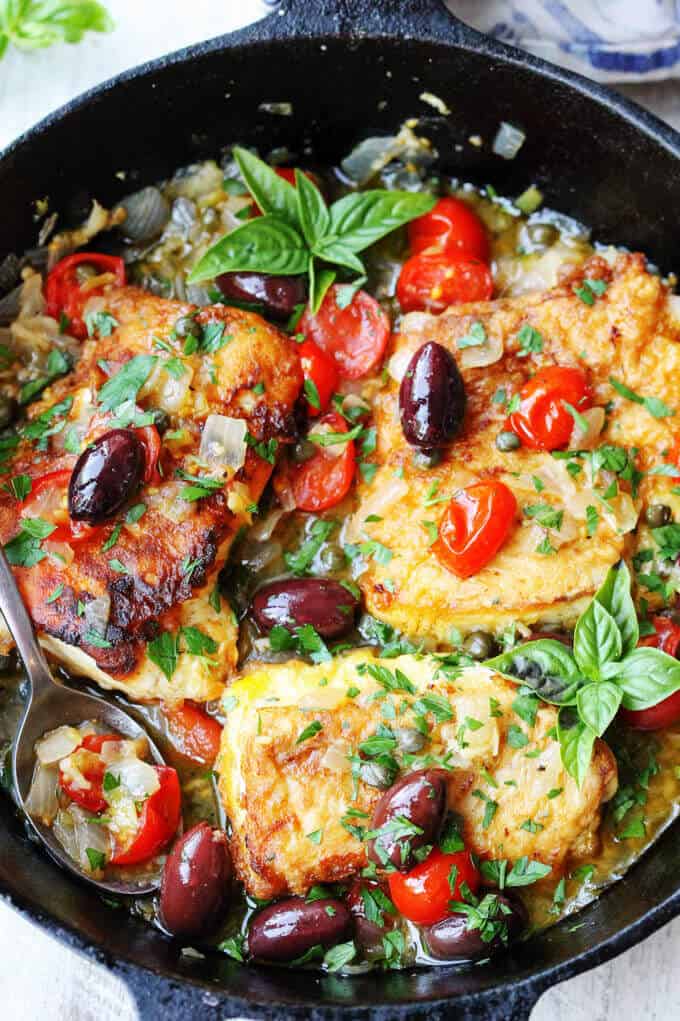 Skillet-Fried Trout With Herbs and Tomatoes Recipe