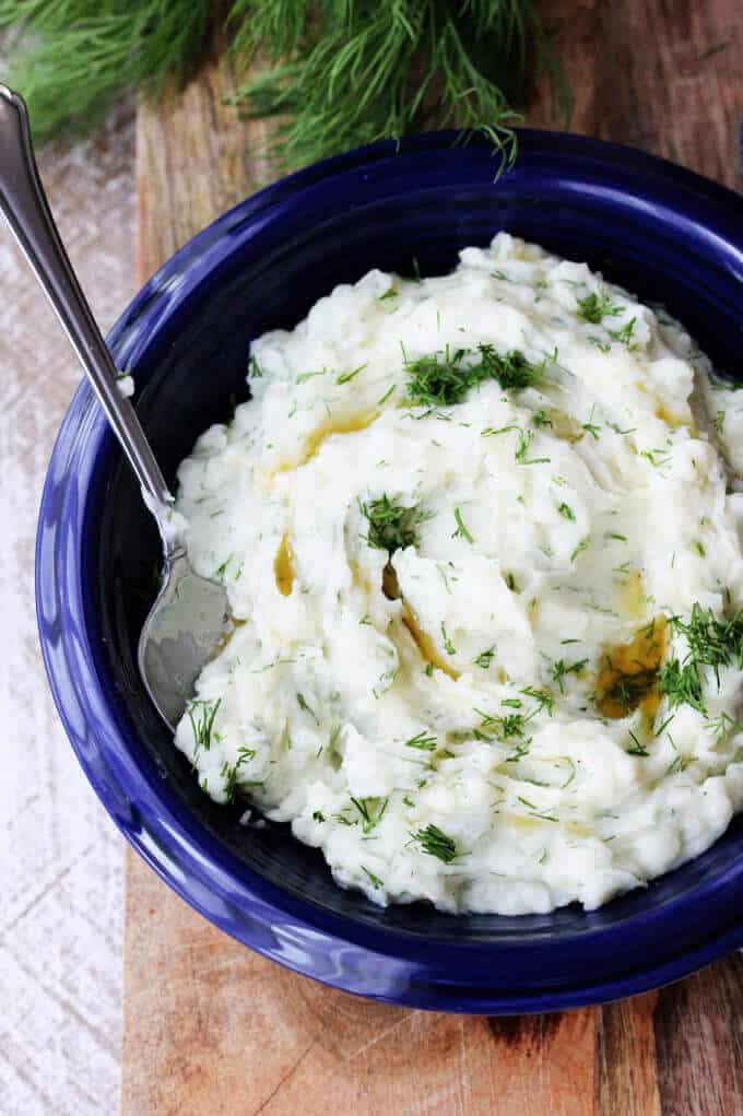 Dill Mashed Potatoes with Brown Butter