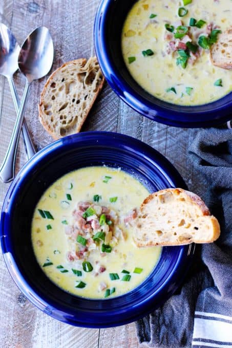 Ham and Cheese Soup with White Wine & Gruyere - Eating European