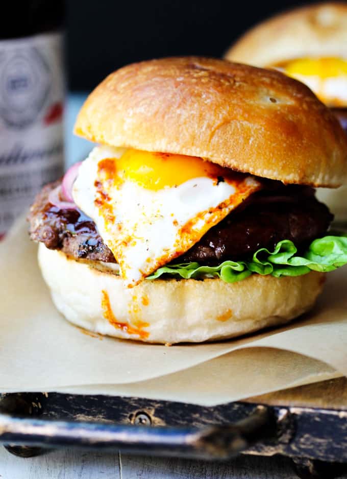 Smoky Burger with fried egg