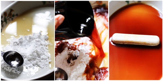 Process shots of making Italian dessert Tiramisu
