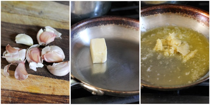 Steps to make parmesan garlic sauce