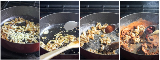 Process shots how to make chicken paprikash