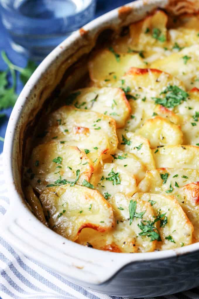 French casserole with Boulangere Potatoes
