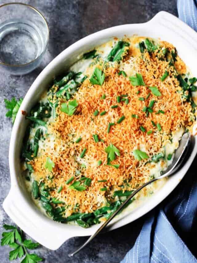 CHEESY GREEN BEAN CASSEROLE Eating European