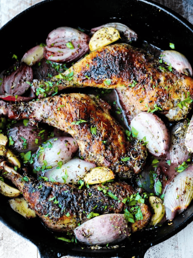 Chicken Provencal with Shallots and Garlic