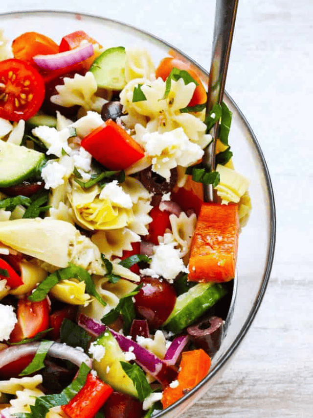 Mediterranean Farfalle Pasta Salad