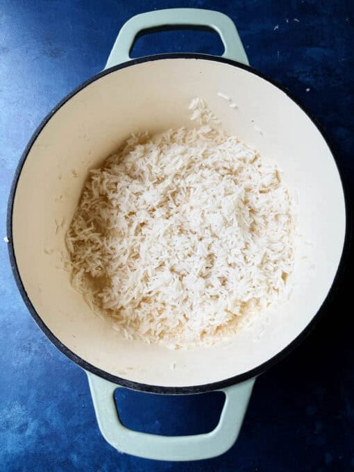Cooked rice cooling