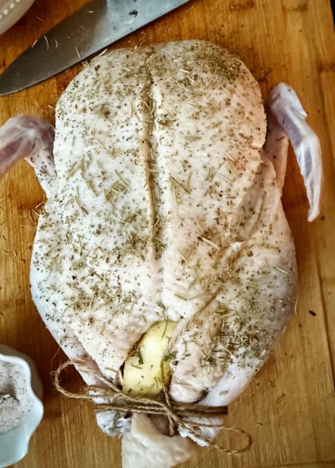 Seasoned duck