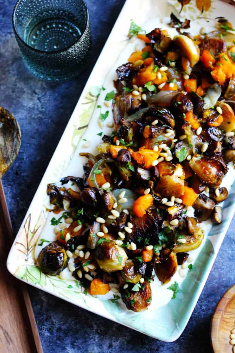 Roasted Fall Vegetables with Whipped Feta